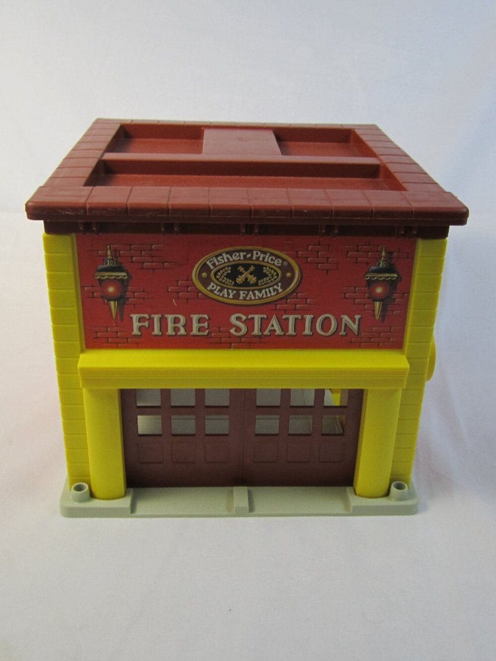 Vintage 1979 Fisher Price Play Family Fire Station #928 Little People Bell Works